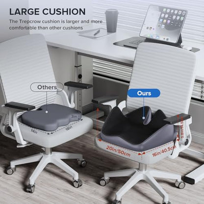 Coccyx Seat Cushion, U-Shaped Memory Foam Office Chair - size: 20*16*5.8
