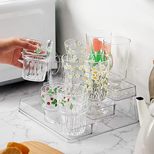 Acrylic Spice Rack, No Assembly Clear 3 Tier Condiment Bottle Shelf Vanity Organizer for Cabinet Kitchen Bathroom (1pcs) - size: 1pcs