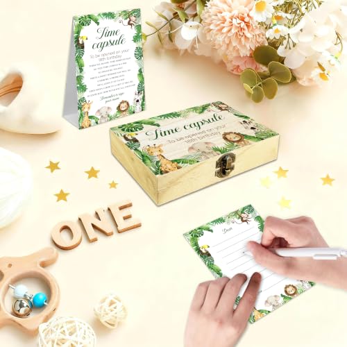 Baby Time Capsule Box Kit, Jungle Animals Time Capsule Cards (B10) - style: Jungle Animals