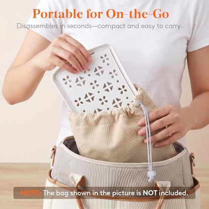 Lifewit Portable Baby Bottle Drying Rack with Drain Tray, BPA Free