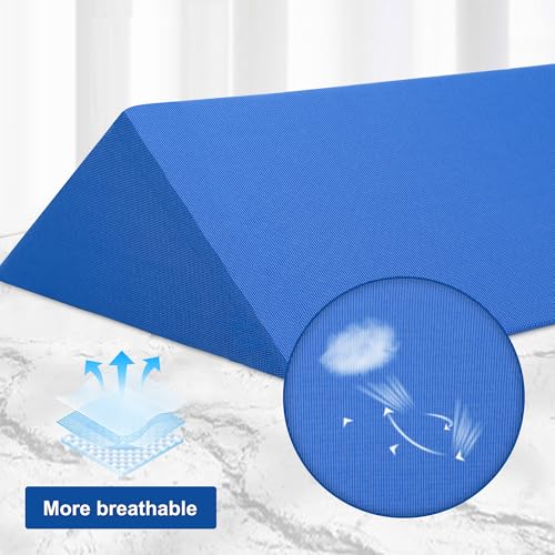 Fanwer Bed Wedges & Body Positioners (3 in 1) for Elderly,19.69",Blue - color: Blue