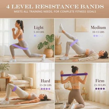RitFit Pilates kit, 14" Pilates Ring with Pilates Ball & Resistance Bands - color: Purple