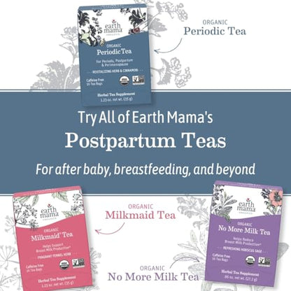 Earth Mama - Organic Peaceful Tea, Calming Herbal Blend - 16 Teabags (6 Pk) - size: 16 Count (Pack of 6)