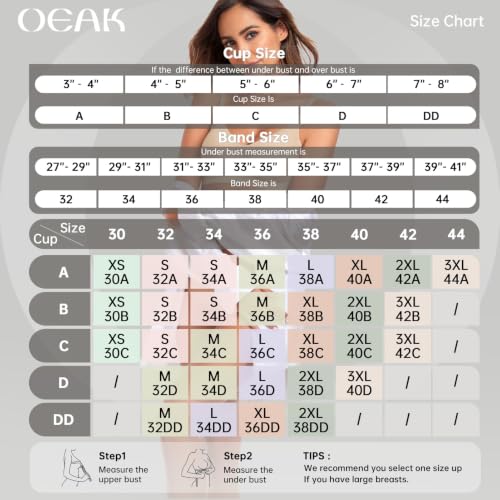 OEAK Womens Wireless Jelly Bras Comfortable Gel Bra Everyday Tshirt Bras - color: Airy Nude, size: Small