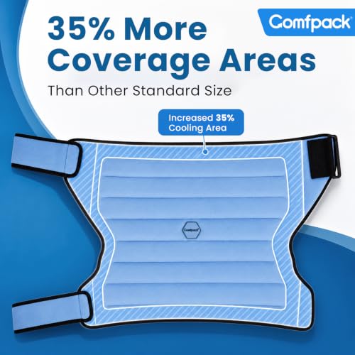 Comfpack Hip Ice Pack Wrap After Surgery,2 Hours Long Lasting Cold Therapy - size: Large