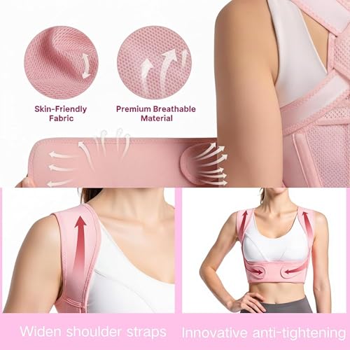 Posture Corrector for Women & Men, Back Shoulder Support Brace - size: Small(Small)