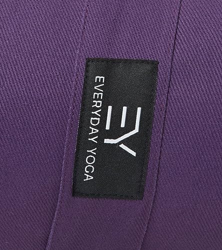 Everyday Yoga Premium Bolster, Soft Meditation Pillow, Multi-Colors - color: Plum, style: A. High Impact - Rectangular