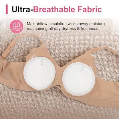 Disposable Nursing Pads, Super Absorbent, Breathable, Comfortable 3D Design (60 PCS) - size: 60 PCS