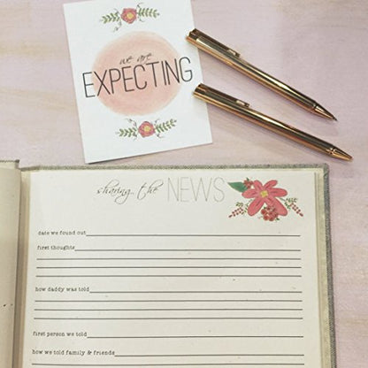 Pregnancy Journal, Diary and Planner for Expecting Mothers. Heart Wreath. Beautiful and Unique Gift for Moms