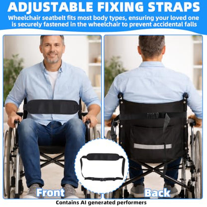 Wheelchair Seatbelt, Anti-Slip Restraint Strap for Dementia Patients
