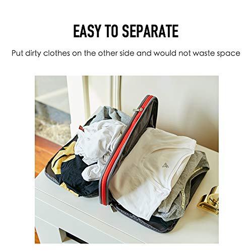 Bee Nesting 9L Compression Packing Cube Travel Organizer - color: Black Red, size: 9 L