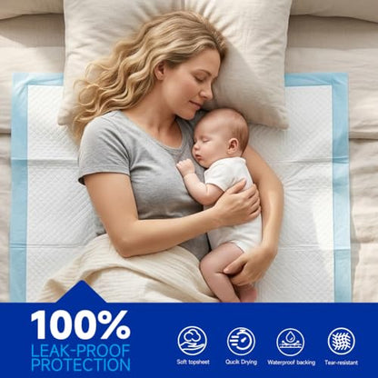 VISRIE 70 Pack 30” x 36”Super Absorbent Disposable Bed Pads for Adult