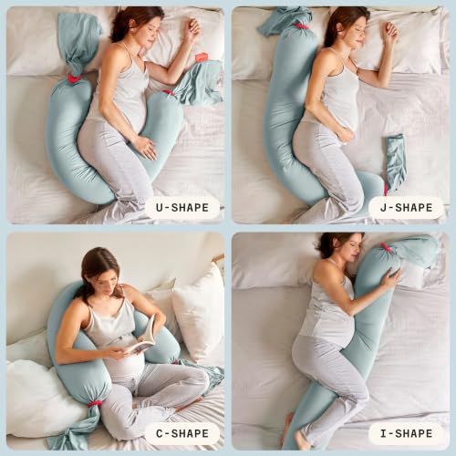 bbhugme Pregnancy Pillow Cover, Eucalyptus - color: Eucalyptus