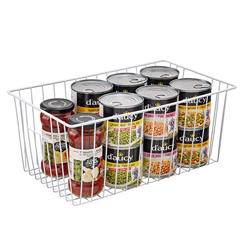 16inch Upright Freezer Organizer Baskets for 13-14,16-21 cu.ft Standup Freezer, Settle freezer chaos and reduce food waste effectively, Durable, Fully Use Space, Improve Air Circulate, White, 3pcs - color: 16*10*7, white