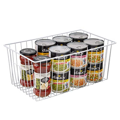 16inch Upright Freezer Organizer Baskets for 13-14,16-21 cu.ft Standup Freezer, Settle freezer chaos and reduce food waste effectively, Durable, Fully Use Space, Improve Air Circulate, White, 3pcs - color: 16*10*7, white