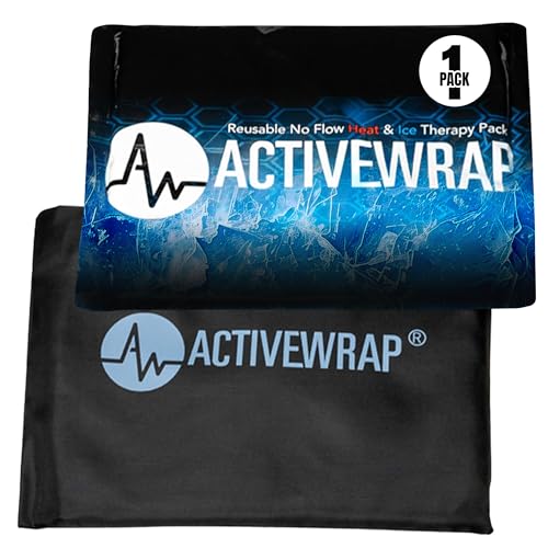 ActiveWrap Ultra Flex Ice & Heat Pack, X-Large (13" x 10") – Gel Ice Packs Reusable for Back & Hip, Hot & Cold Therapy, Flexible No-Flow Gel, Includes Nylon Protective Pouch (1 Count) - size: XL (13" x 10")