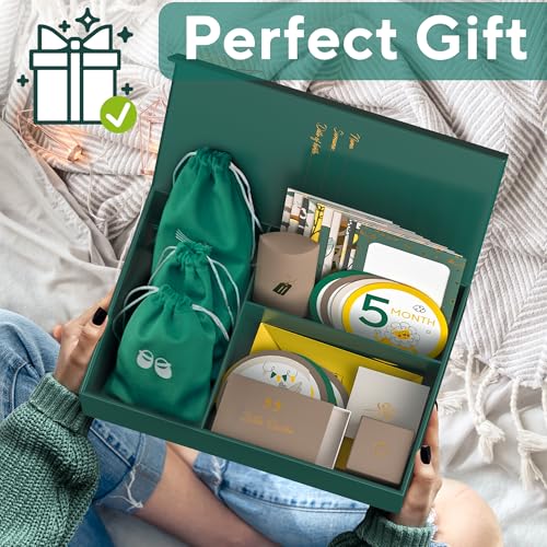 Baby Keepsake Box, Gift for New Parents and Expecting Mom, Baby Memory Box - color: Green