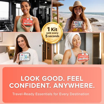 Travel Essentials For Women TSA Approved Toiletry Bag & Travel Size Kit - size: 1 Pack