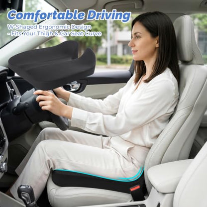 Memory Foam Car Seat Cushion for Good View & Sciatica Relief