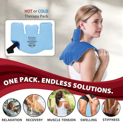 Reusable Hot & Cold Therapy Pack for Pain Relief & Injuries, Trisectional - size: Tri-Sectional - 11 x 15 Inch