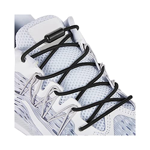 Elastic Shoe Laces - No Tie Shoelaces for All Adult and Kids Sneakers Fits Board Shoes and Casual Shoes (2 Pairs) - color: 02-black