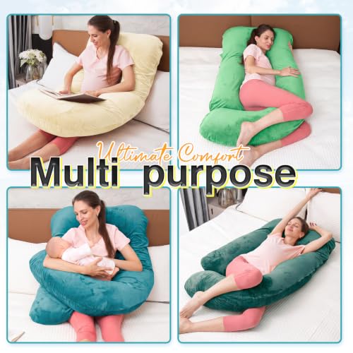 60 Inch Pregnancy Pillow for Sleeping (Off White) - color: Off White