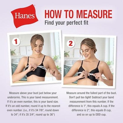 Hanes Women's Racerback Cotton T-Back Bralette (3 Pack) - color: Black/Black/Black, size: Medium