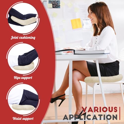 Donut Pillow for Tailbone Pain, Hemorrhoid Pillow (Beige) - color: Beige