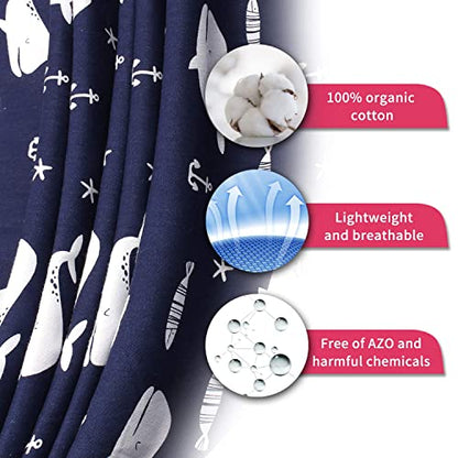 2Pack Nursing Cover for Breastfeeding Grey and Blue