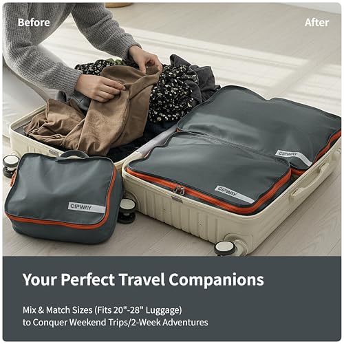 Cipway Packing Cube for Travel Suitcase 5 Set Grey - color: Grey