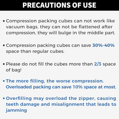 BAGAIL 4 Set/6 Set/8 Set Compression Packing Cubes Travel Accessories Expandable Packing Organizers (Square Mesh, 06-Black) - color: 06-Black, style: Square Mesh