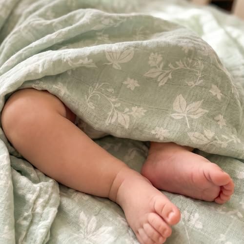 Muslin Swaddle Blankets for Newborn, Cotton Receiving Blanket - color: Neutral