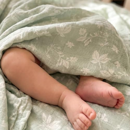 Muslin Swaddle Blankets for Newborn, Cotton Receiving Blanket - color: Neutral