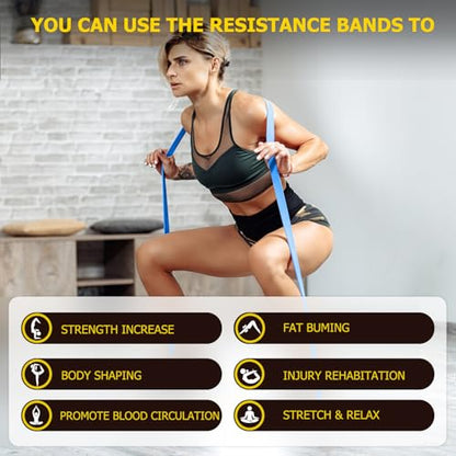 Pull Up Bands, Resistance Bands, Pull Up Assistance Band Exercise Bands for Men & Women Working Out, Body Stretching, Physical Therapy, Muscle Training - color: Dark Red