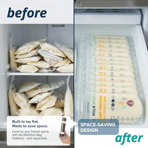 Freeze It Flat Breastmilk Freezer Storage System - Space-Saving Organizer for Breast Milk Storage Bags - Freezer Organization Made in USA (White, Single 1pk) - size: Single 1pk