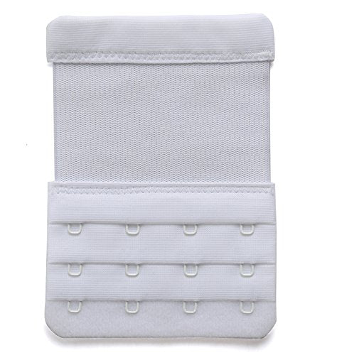 Women's Bra Extenders 4 Hook / 3 Hook / 5 Hook / 2 Hook Soft Comfortable Stretchy Bra Extension Strap - color: Black, White, Beige, 3/4 Inch Spacing
