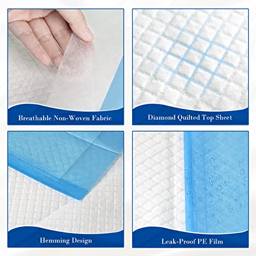 SOFYFINE 50 Count Disposable Bed Pads 23"x36",Waterproof Puppy Pee Pad - size: 23"x36"(50 Count)