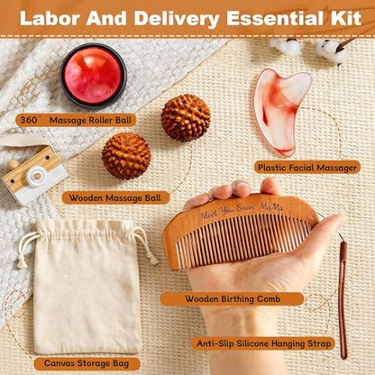 6 Pcs Birthing Comb Acupressure Massage Ball Labor and Delivery Essentials - style: Style 1