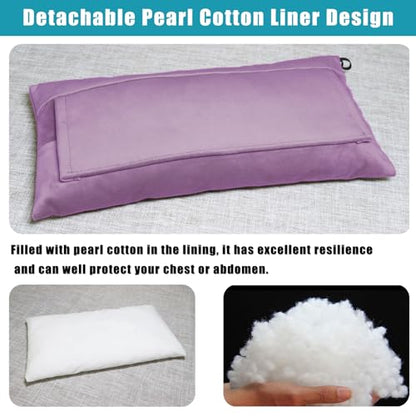 Post Surgery SeatBelt Pillow for Pregnancy Mastectomy Hysterectomy Recovery - color: Lavender