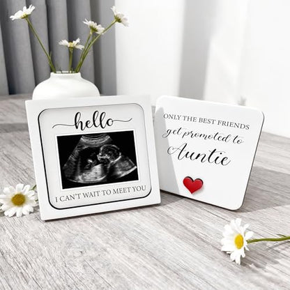 Pregnancy Announcement Gift For Aunt, Ultrasound Frame Commemorative Box - color: white26