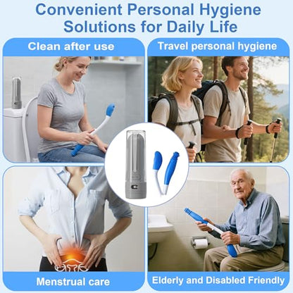 Electric Portable Bidet Toilet Aids Wiper Tool Set, Gray - color: Gray