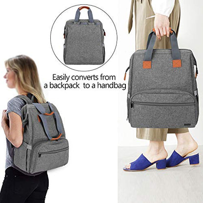 Teamoy Breast Pump Backpack Compatible with Spectra S1,S2, Medela, Gray - color: Gray