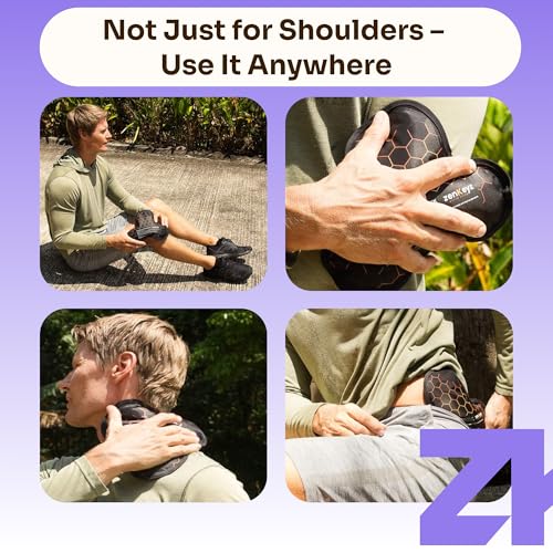 ZENKEYZ Reusable Gel Shoulder Ice Pack - 8x10 in, Black
