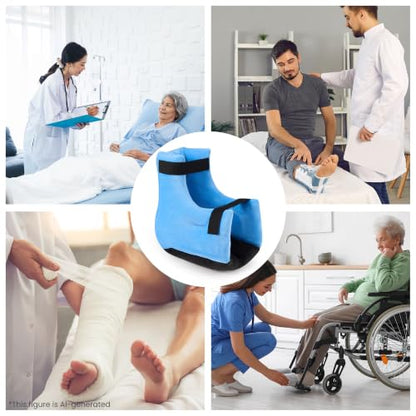 2 Pcs Heel Protectors for Pressure Sores，Adjustable Heel Cushion Boots