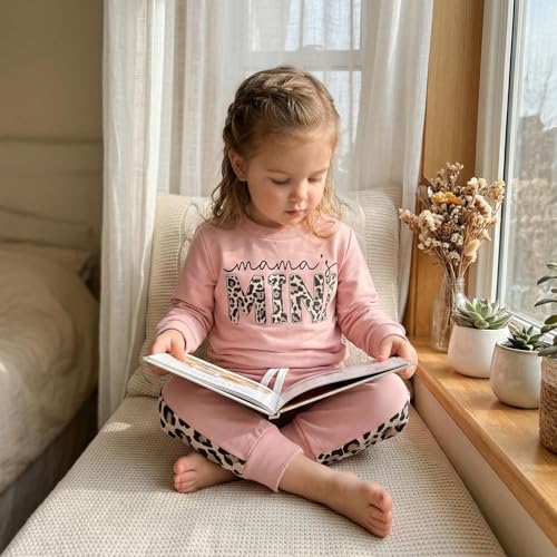 Kupretty Baby Girl Clothes Mama's Mini Sweatshirt Pants Set - color: Pink, size: 18-24 Months