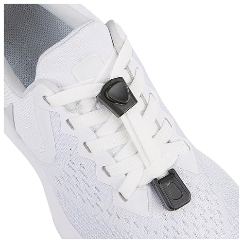anan520 Tieless Elastic Shoe Laces - No Tie Shoelaces System with Elastic Laces - color: 1white