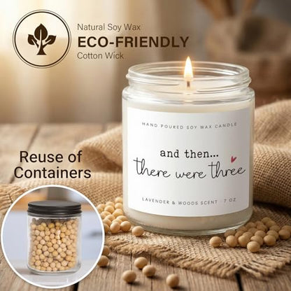 New Mom Gifts, Postpartum Gift for Moms, Gift for New Moms After Birth, New Parents Gifts for Couple, First Time Mom to Be - Lavender Scented Candle 7oz - color: New Moms & Dads