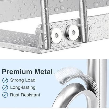Bag Drying Rack Organizer, Metal Stand for Reusable Ziplock & Silicone Storage Bags, Rustproof Kitchen Dryer，Silver - color: Silver