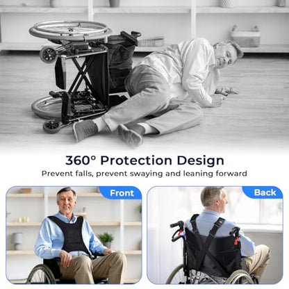 Universal Wheelchair Seatbelt, Wheelchair Harness for Adults