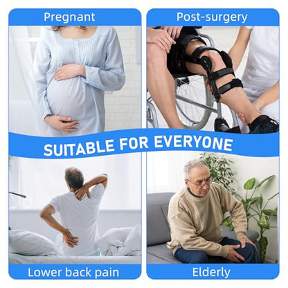 Fanwer Metal Long Shoe Horn with Dressing Stick - Shoe Horn Long Handle for Seniors, Disabled, Elderly | Adjustable Dressing Aid for Post-Surgery, Limited Mobility | Sock Remover & Shoe Helper Tool